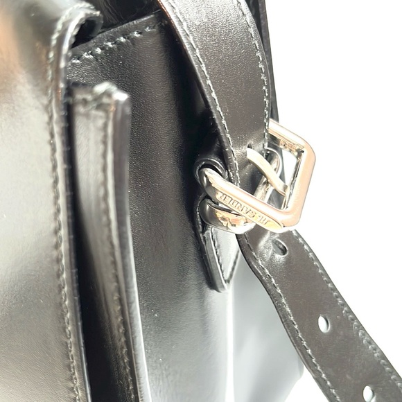 Jil Sander Navy AW/12 Black Leather Convertible Buckled-Flap Backpack - Picture 7 of 13